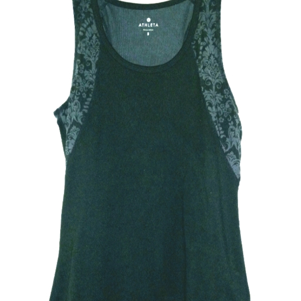 Athleta racer back small athletic tank top black